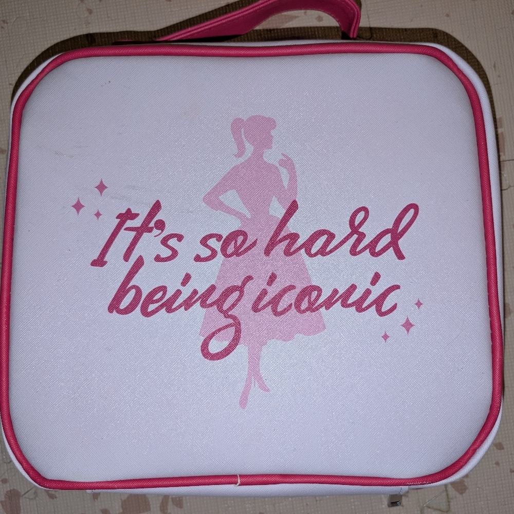 💄💋 It's Hard Being Iconic ~ Sleek Cosmetic Zip Clutch